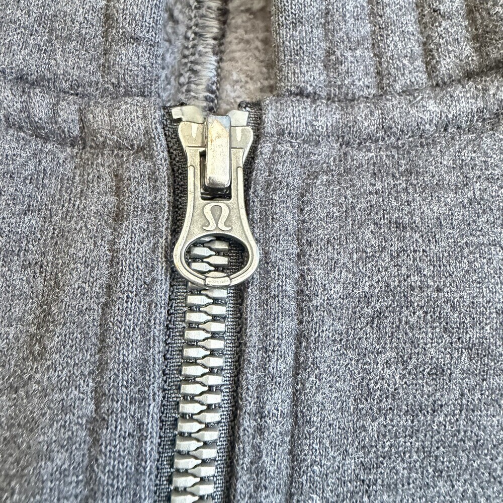 Lululemon Scuba Hoodie II Full-Zip Heathered Charcoal Grey 6 Women Pleated RARE - Picture 4 of 11